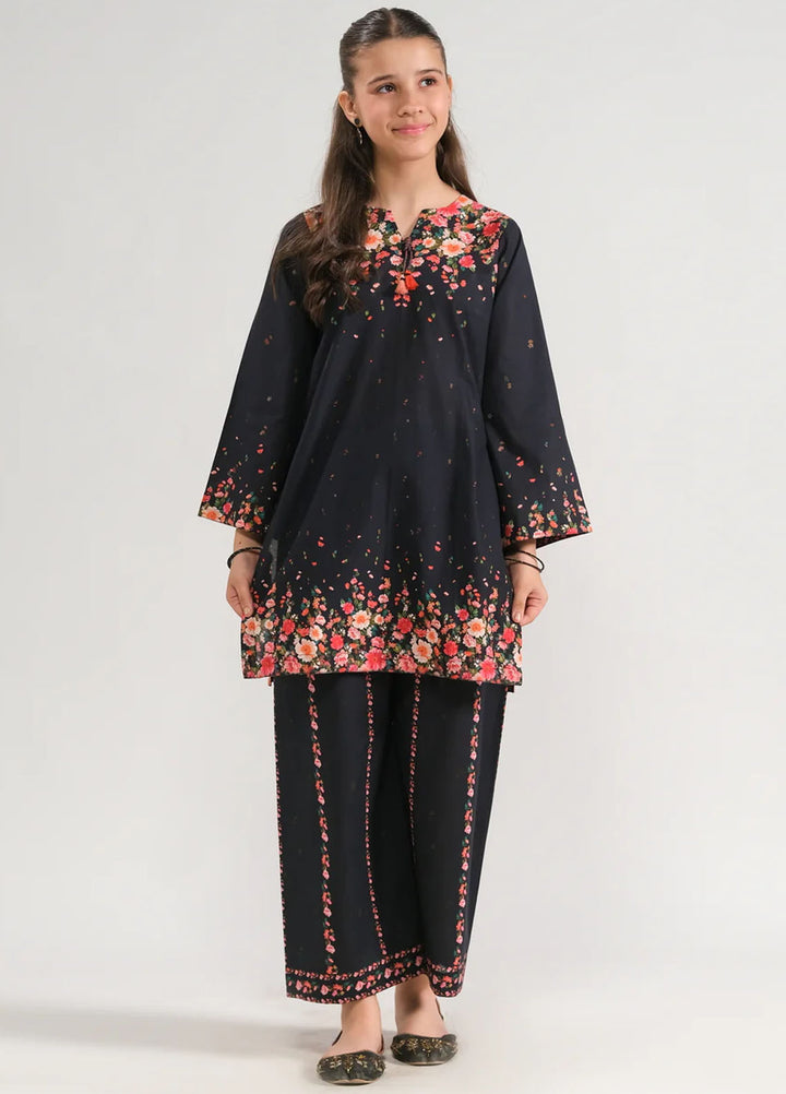 Sprinkles Pret Printed Poly Lawn 2 Piece Suit Elegance in Black