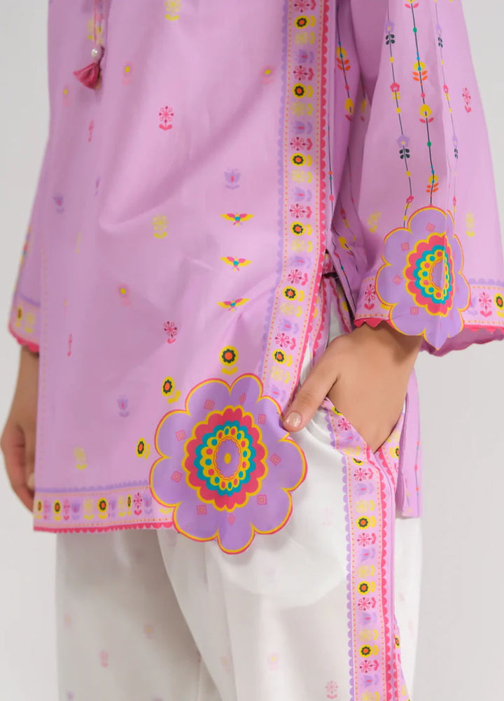 Sprinkles Pret Printed Poly Lawn 2 Piece Suit Lavender Delight