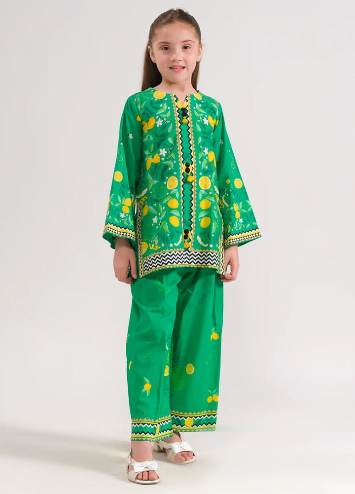 Sprinkles Pret Printed Poly Lawn 2 Piece Suit Lemonade Delight