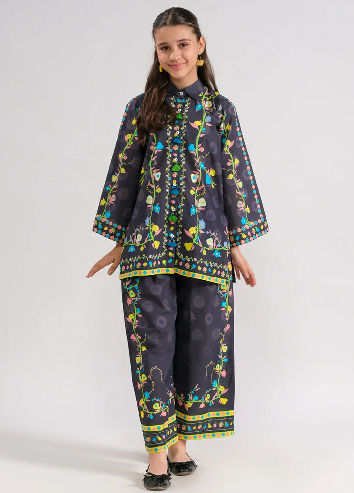 Sprinkles Pret Printed Poly Lawn 2 Piece Suit Midnight Flora