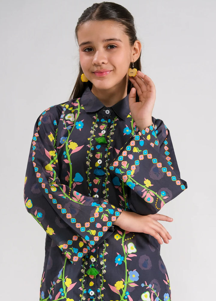 Sprinkles Pret Printed Poly Lawn 2 Piece Suit Midnight Flora