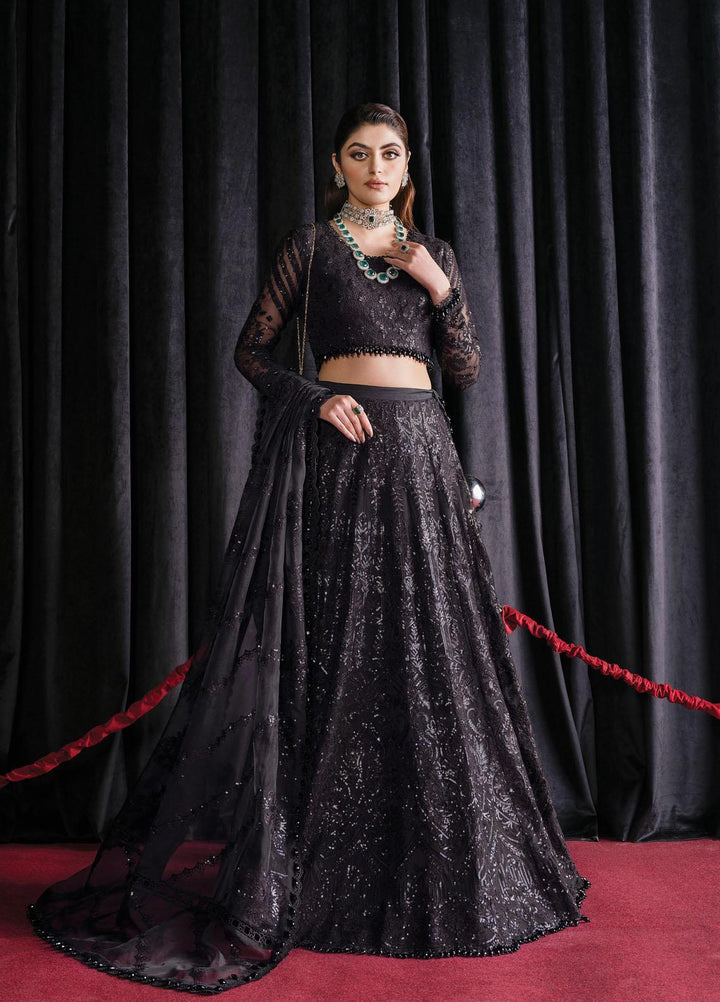 Starlet By Afrozeh Embroidered  Suits Unstitched 3 Piece AF23ST ASOS-V1-03 Black Swan - Luxury Collection