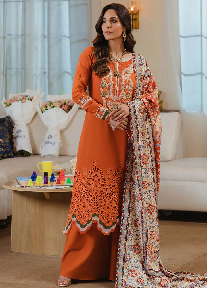 Stella By Mahnur Embroidered Khaddar Suit Unstitched 3 Piece MN24S D-02 A Rangrez - Winter Collection