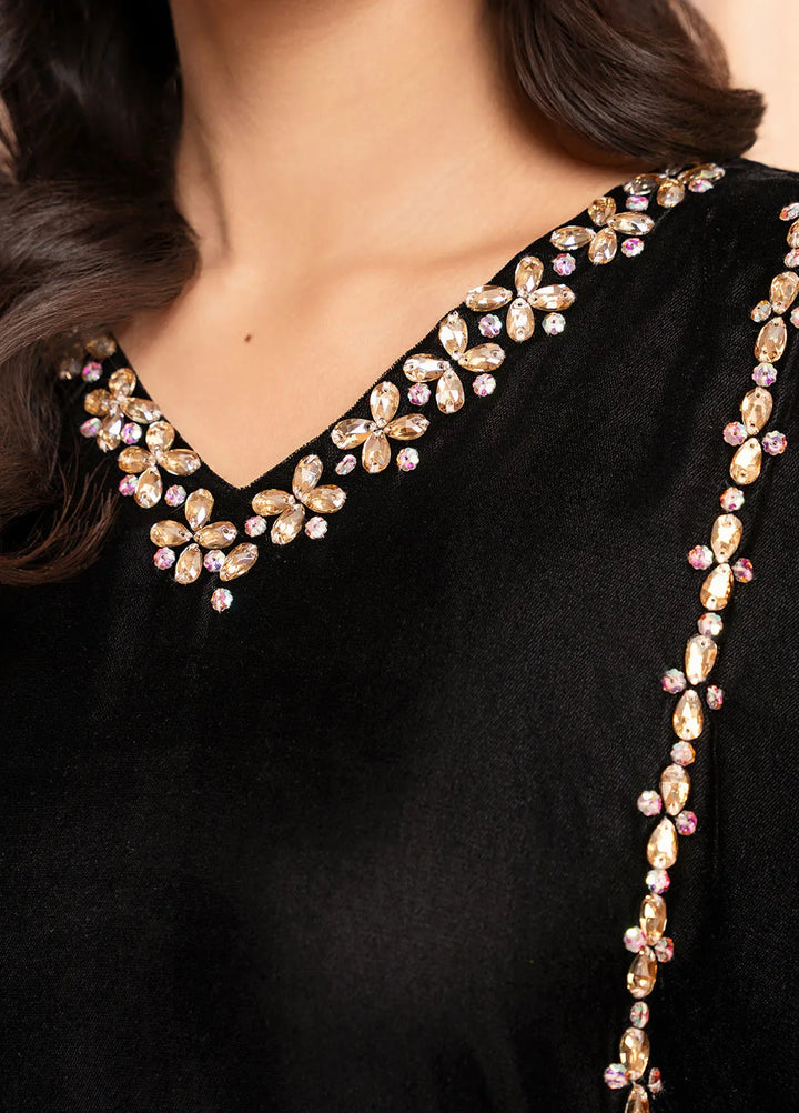 Stitch Vibes Pret Dyed Velvet Maxi Elnara Ember Kaftan