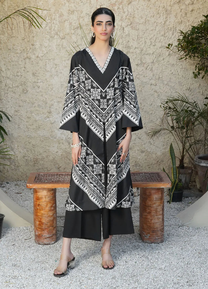 Stitch Vibes Pret Printed Crepe 1 Piece Suit Noirella