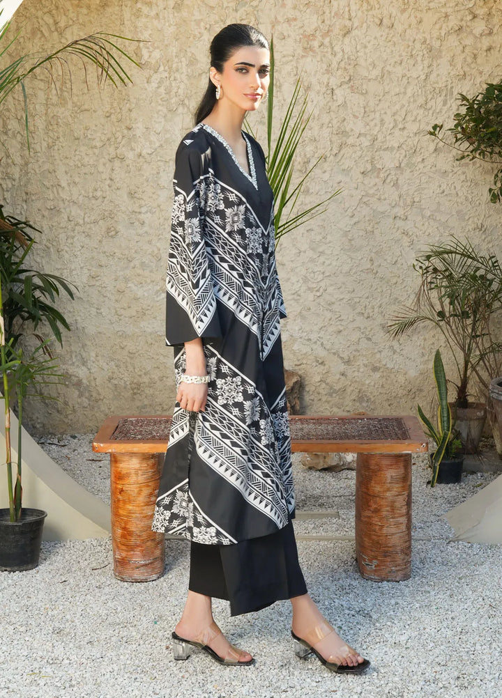 Stitch Vibes Pret Printed Crepe 1 Piece Suit Noirella