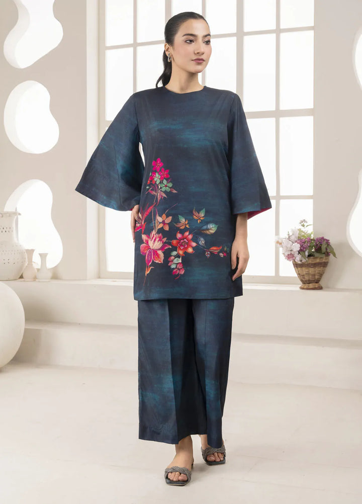 Stitch Vibes Pret Printed Crepe 2 Piece Suit Azuris