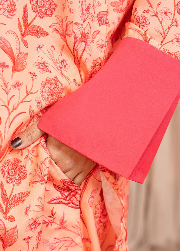 Stitch Vibes Pret Printed Crepe 2 Piece Suit Coral Blush