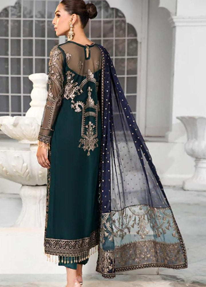 Zarif Pret Embroidered Chiffon 3 Piece Suit ZF22DL ZDL-09 Meadow