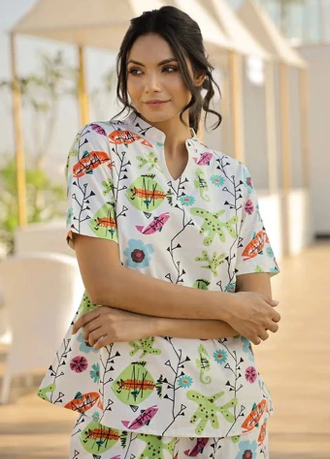 Studio By Arj Pajama Set Printed Cotton 2 Piece ARJ-PJ-02-FISH