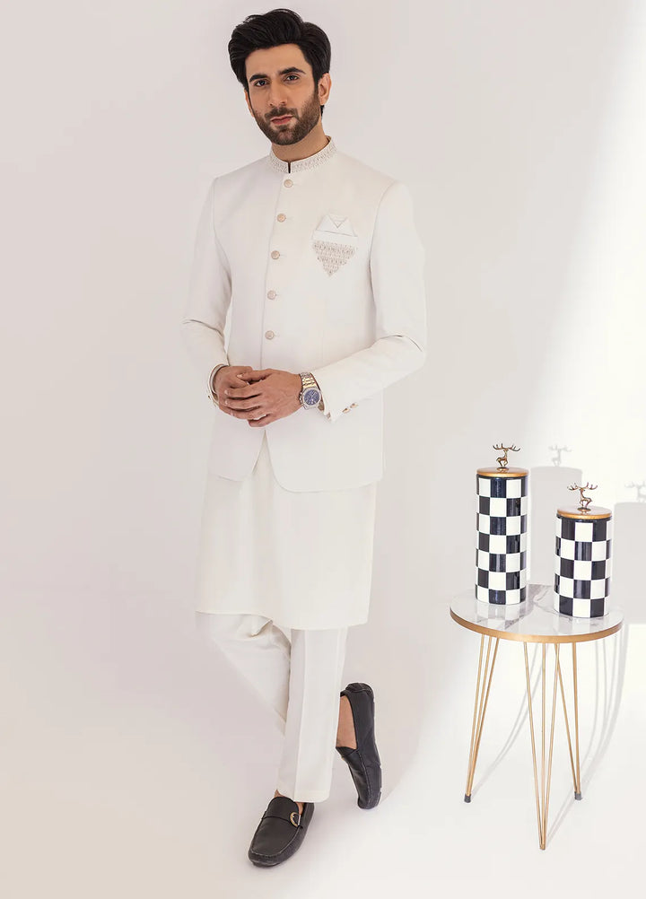 Stylish Embroidered Men Fancy Prince Coat - PC-363