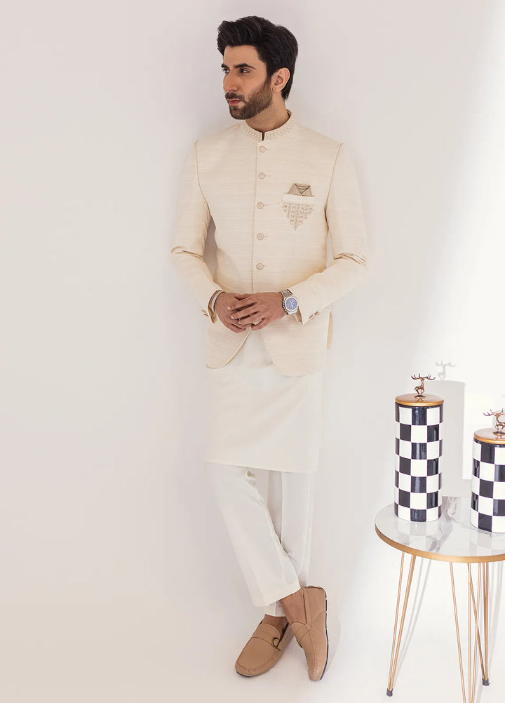 Stylish Embroidered Men Fancy Prince Coat - PC-381