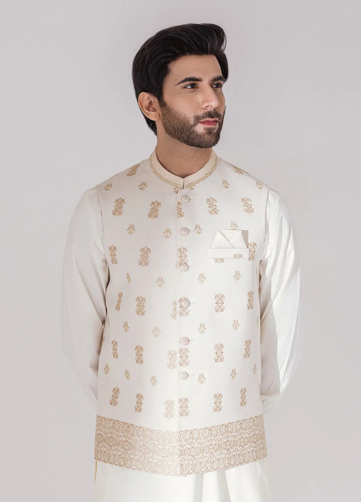 Stylish Embroidered Men Maysori Waistcoat - W-1994