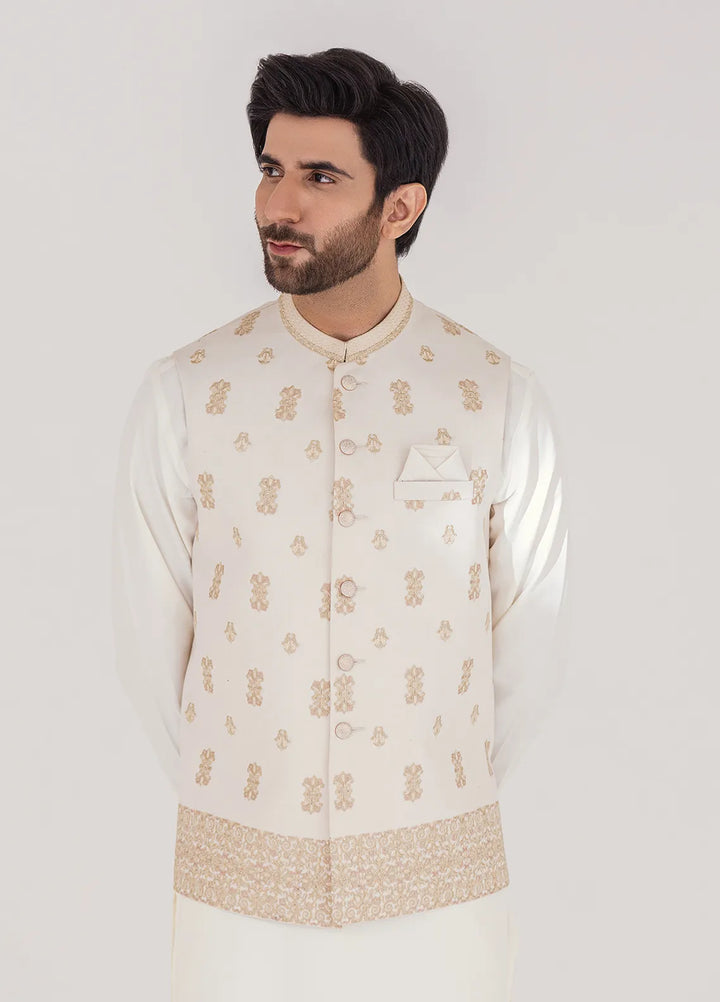 Stylish Embroidered Men Maysori Waistcoat - W-1994