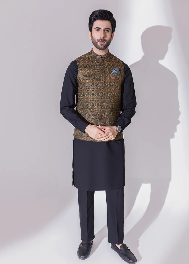 Stylish Embroidered Men Maysori Waistcoat - W-1998-1