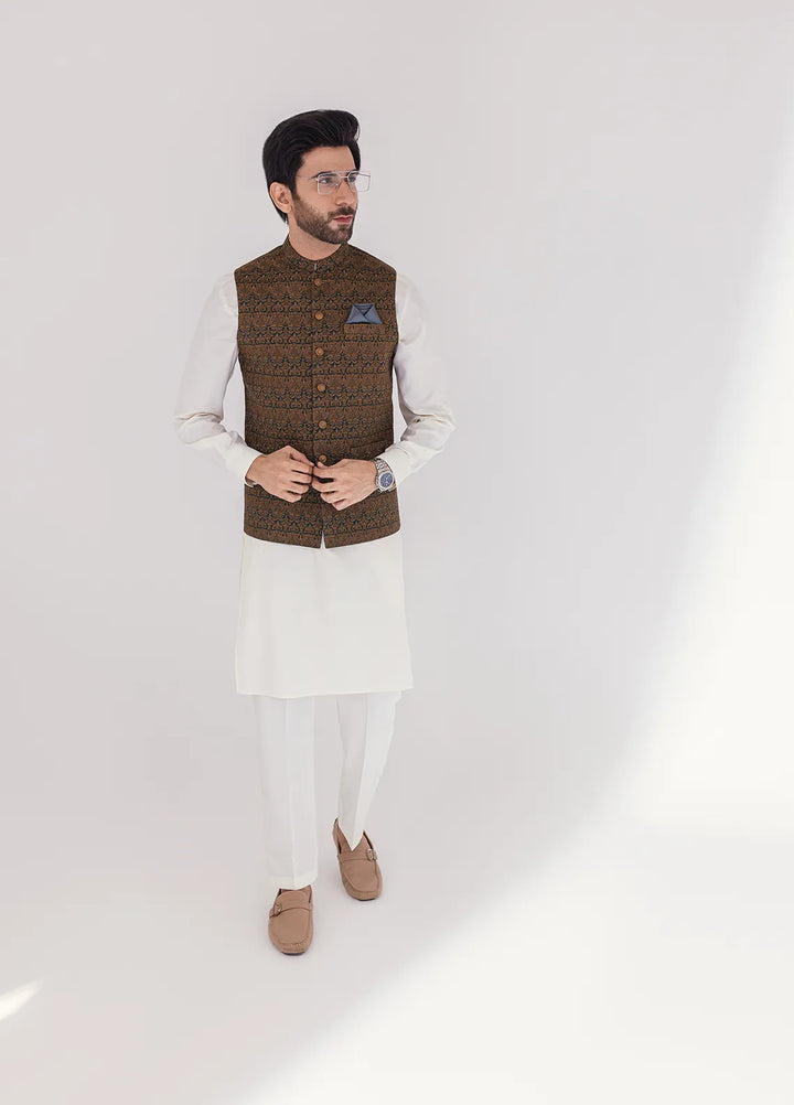 Stylish Embroidered Men Maysori Waistcoat - W-1998