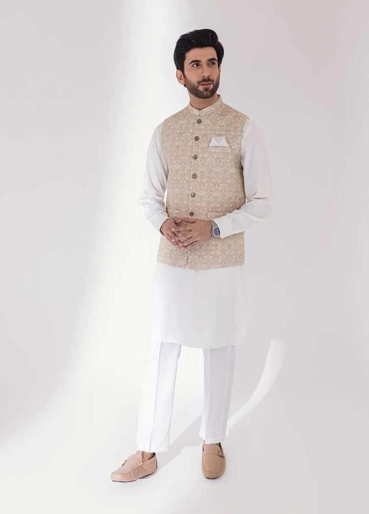 Stylish Embroidered Men Maysori Waistcoat - W-2100