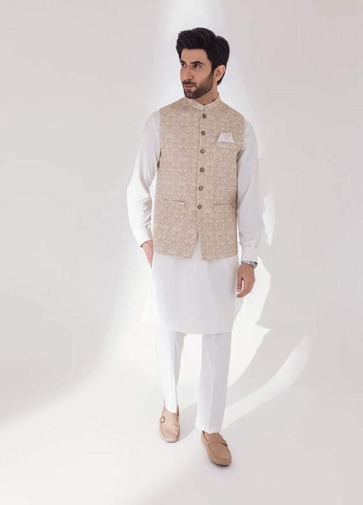 Stylish Embroidered Men Maysori Waistcoat - W-2100