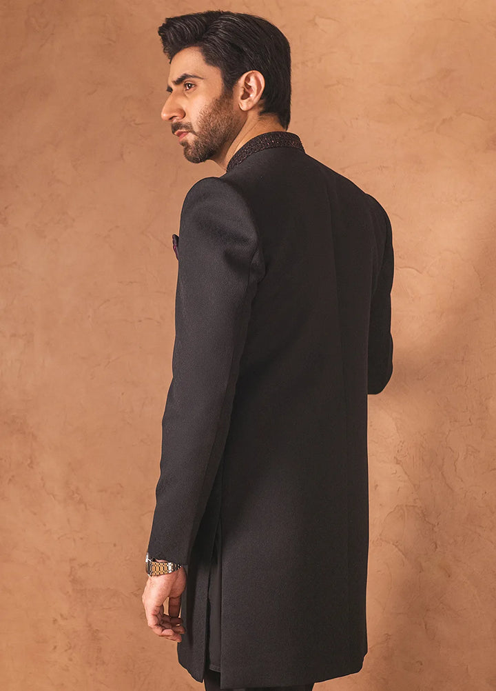 Stylish Fancy Men Front Open Sherwani - GS-5070