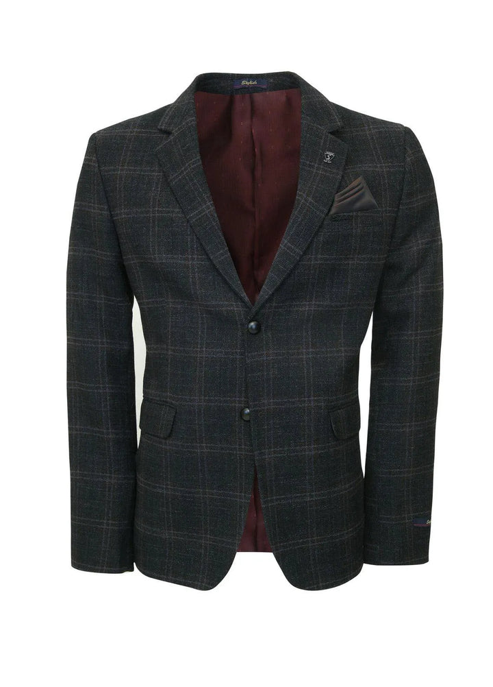 Stylish Garments Checkered Mens Coat - CC-02