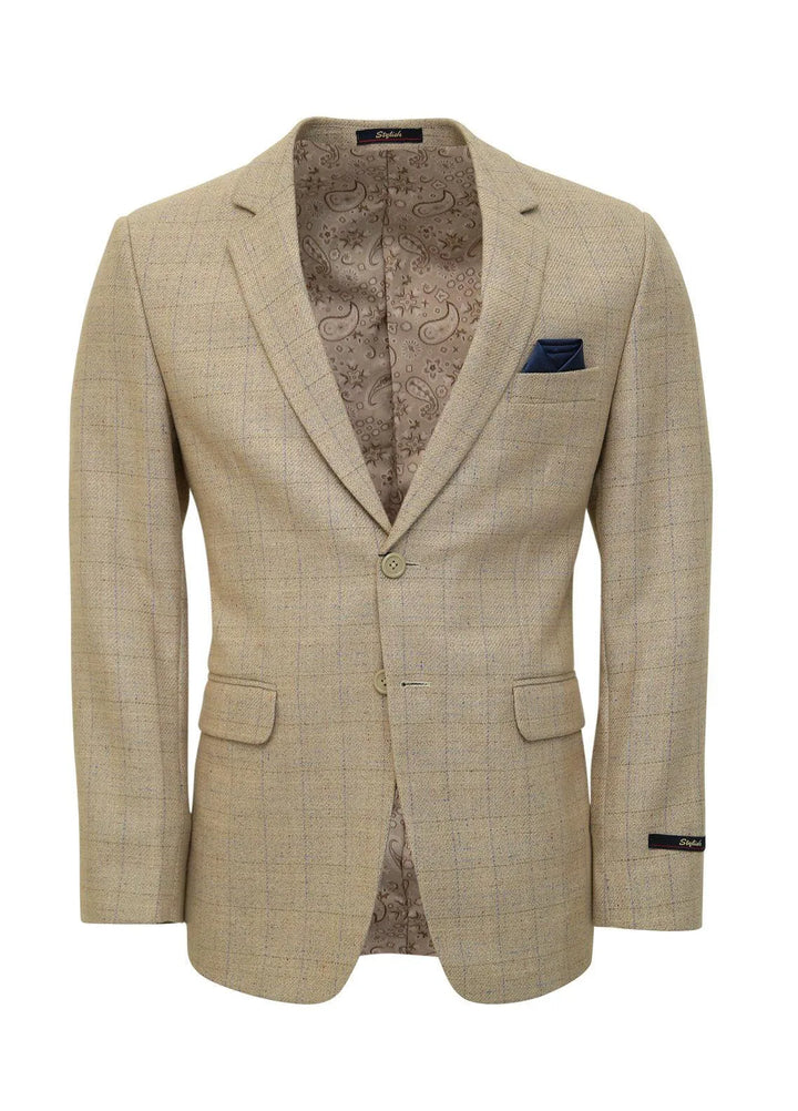 Stylish Garments Checkered Mens Coat - CC-07