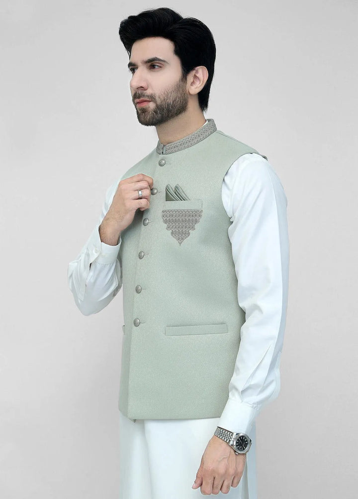Stylish Garments Embroidered Mens Waistcoat - WO-2083