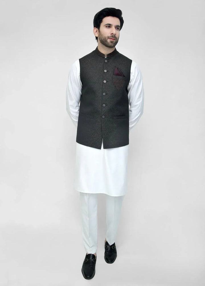 Stylish Garments Embroidered Mens Waistcoat - WO-2088