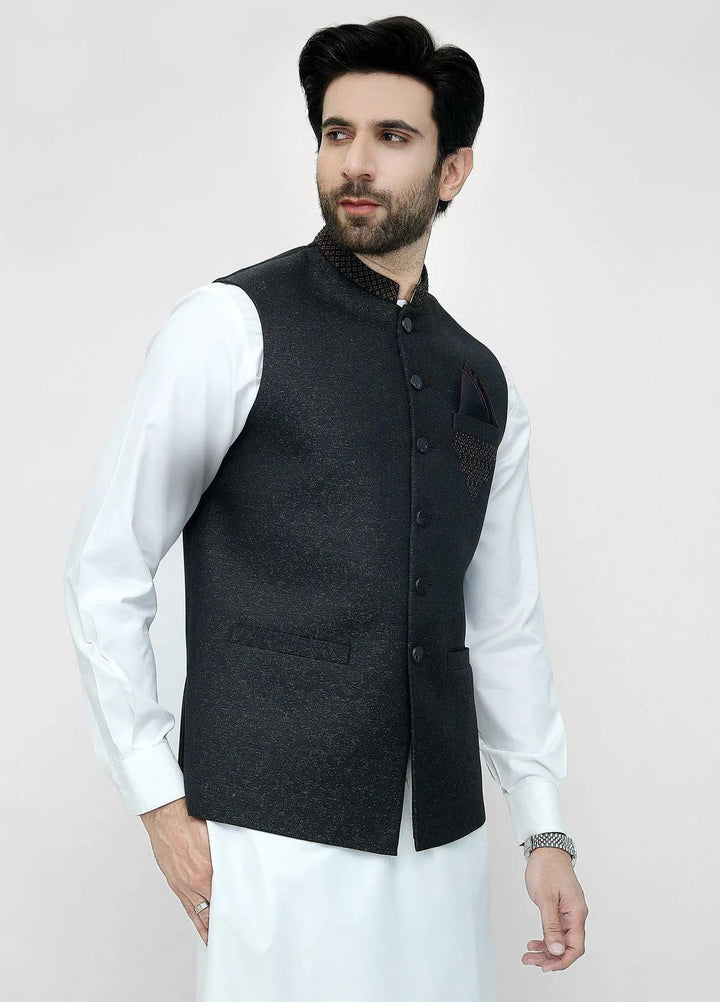 Stylish Garments Embroidered Mens Waistcoat - WO-2088