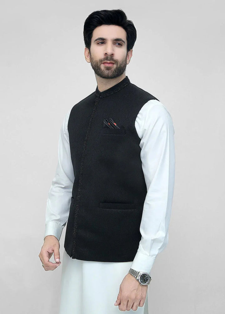Stylish Garments Embroidered Mens Waistcoat - WO-2089