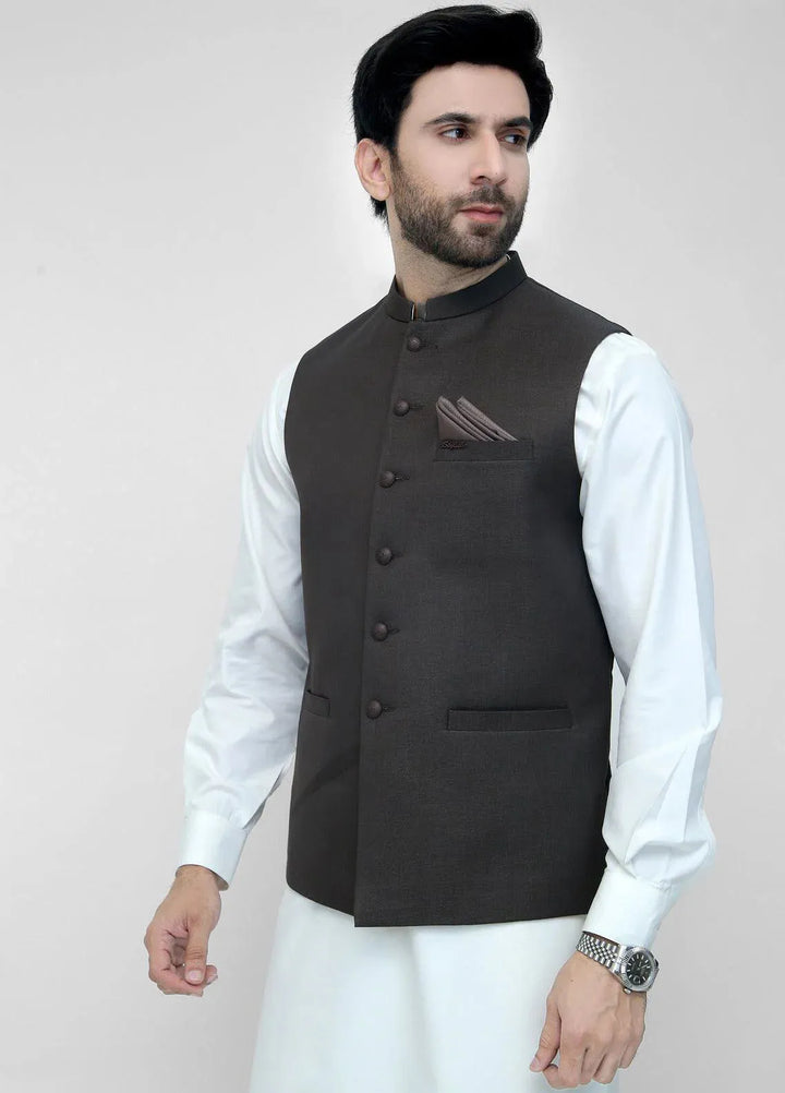 Stylish Garments Plain Mens Waistcoat - WO-2098