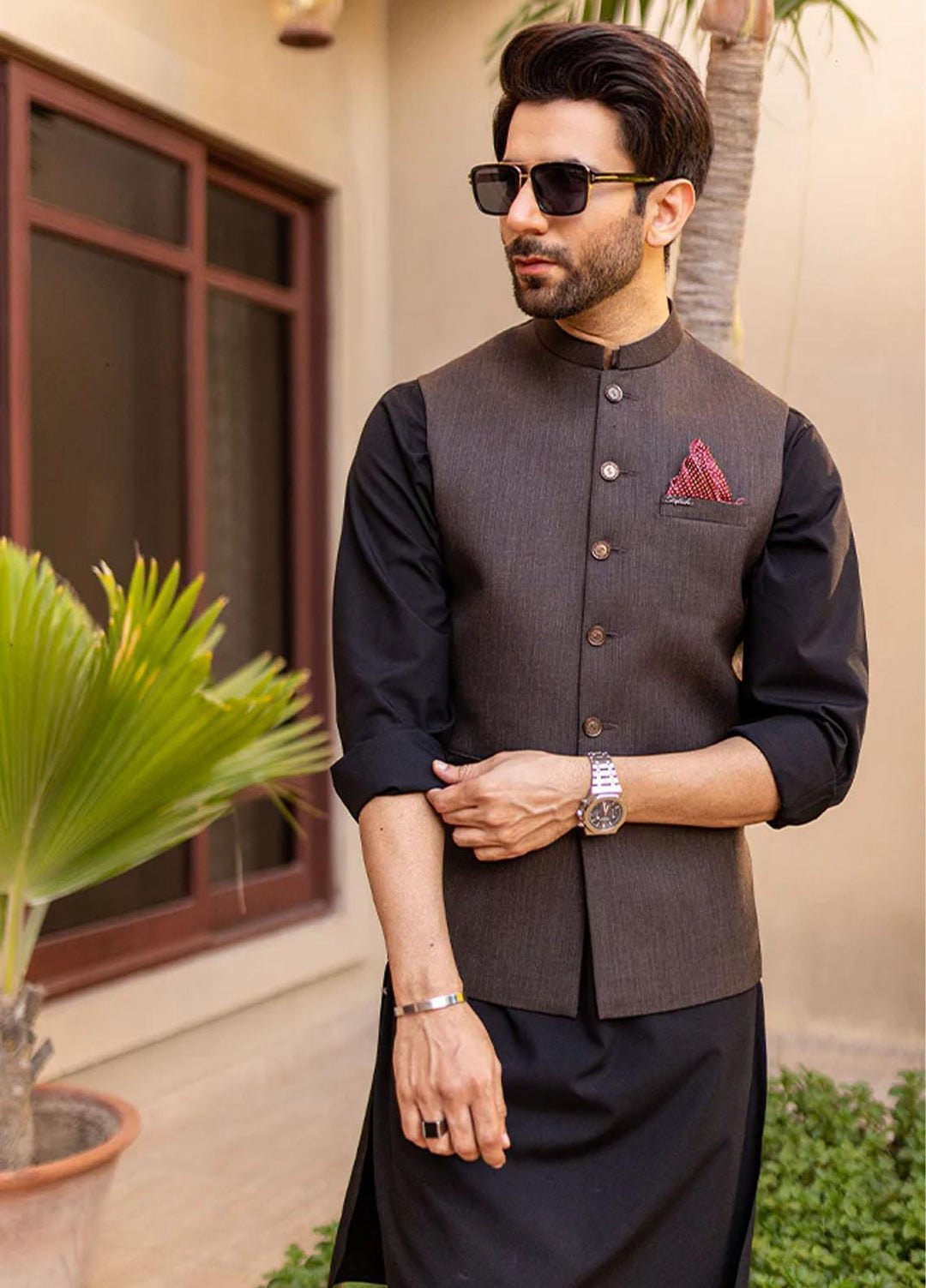 Stylish Suiting Formal Waistcoat for Men -  W-1677
