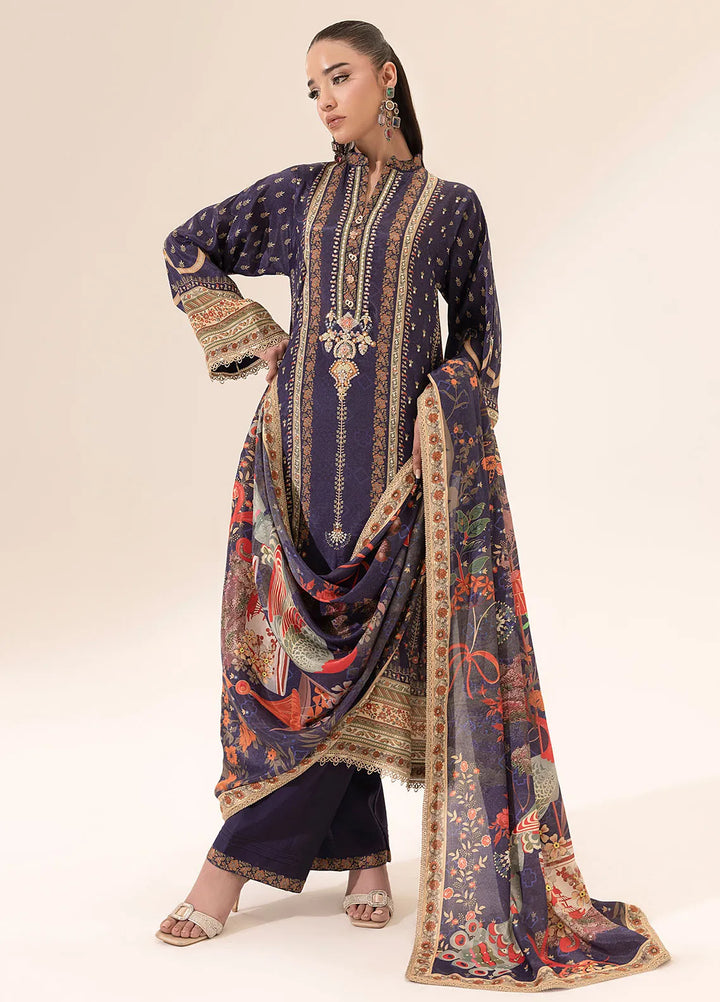 Suay by Sahane Handwork Silk Suits Unstitched 3 Piece SNE25S CT-15006 Ether - Silk Collection