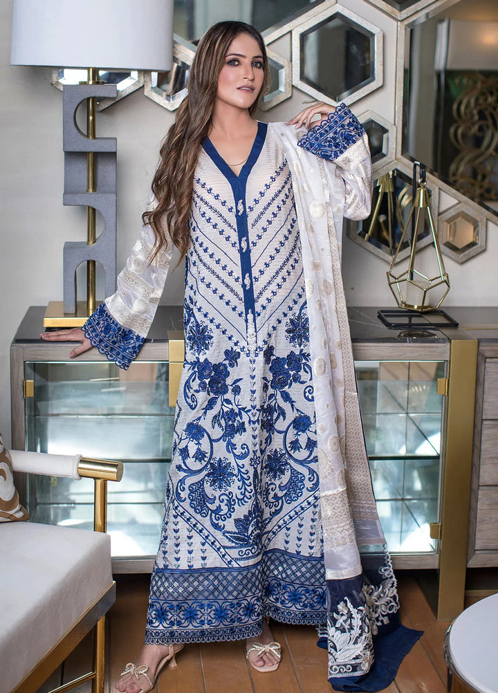 SUH by Zunuj Embroidered Khaddi Silk Suits Unstitched 3 Piece ZJ24SUH SUH05 - Luxury Collection