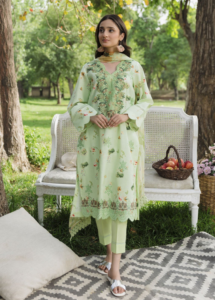 Summer Breez By Humdum Printed Lawn Suits Unstitched 3 Piece HD25SB D-02 - Summer Collection