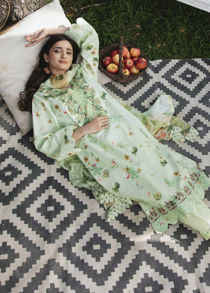 Summer Breez By Humdum Printed Lawn Suits Unstitched 3 Piece HD25SB D-02 - Summer Collection