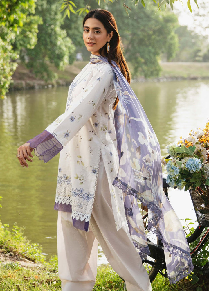 Summer Breez By Humdum Printed Lawn Suits Unstitched 3 Piece HD25SB D-03 - Summer Collection