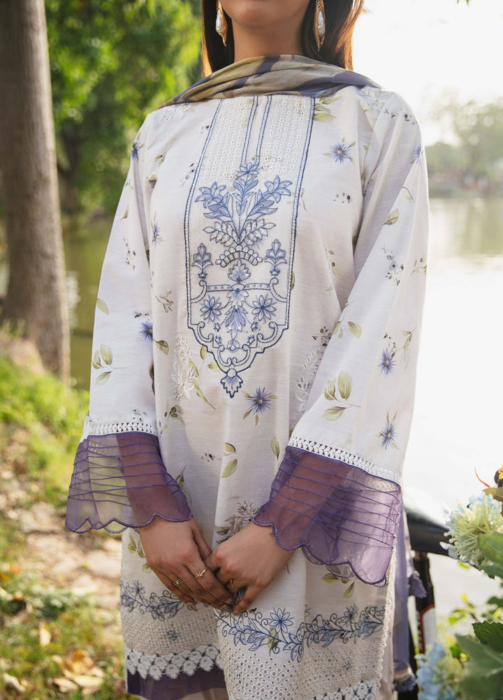 Summer Breez By Humdum Printed Lawn Suits Unstitched 3 Piece HD25SB D-03 - Summer Collection