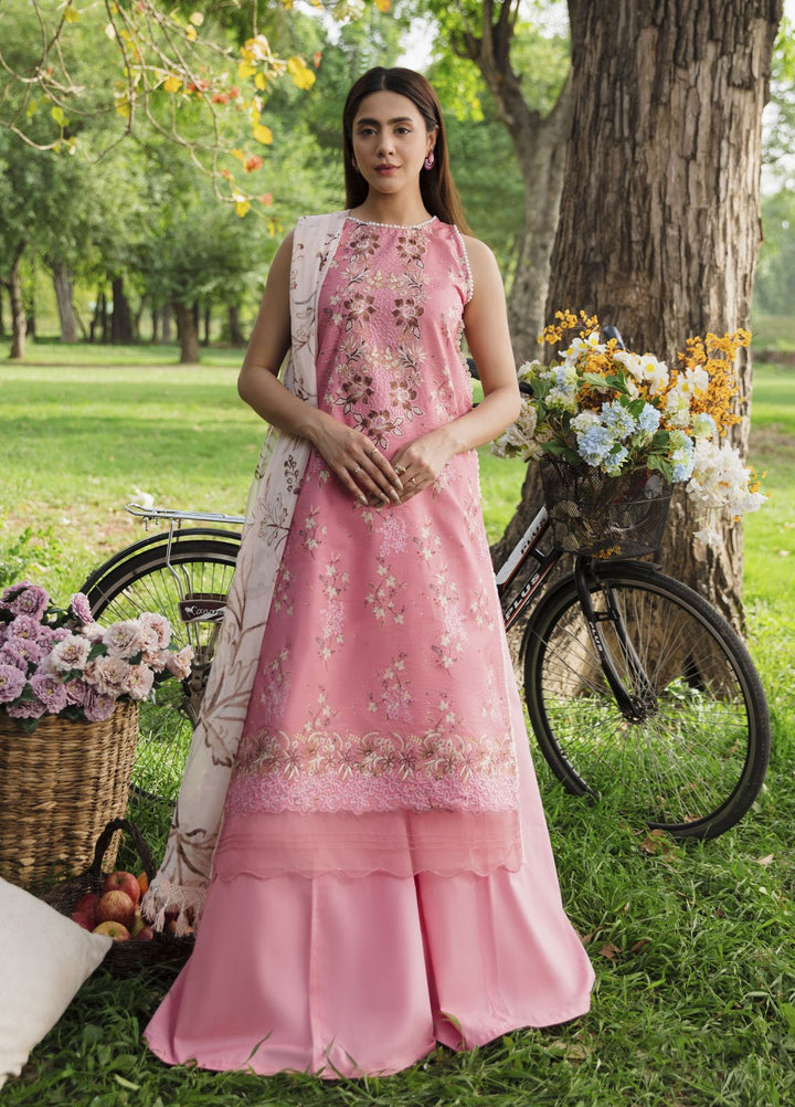 Summer Breez By Humdum Printed Lawn Suits Unstitched 3 Piece HD25SB D-04 - Summer Collection