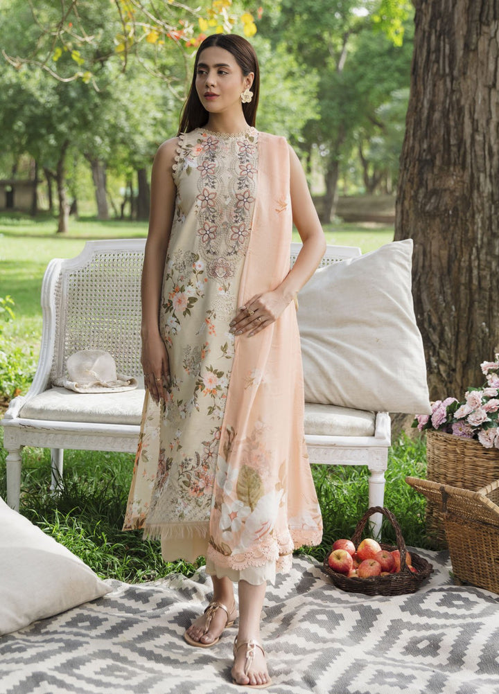 Summer Breez By Humdum Printed Lawn Suits Unstitched 3 Piece HD25SB D-05 - Summer Collection