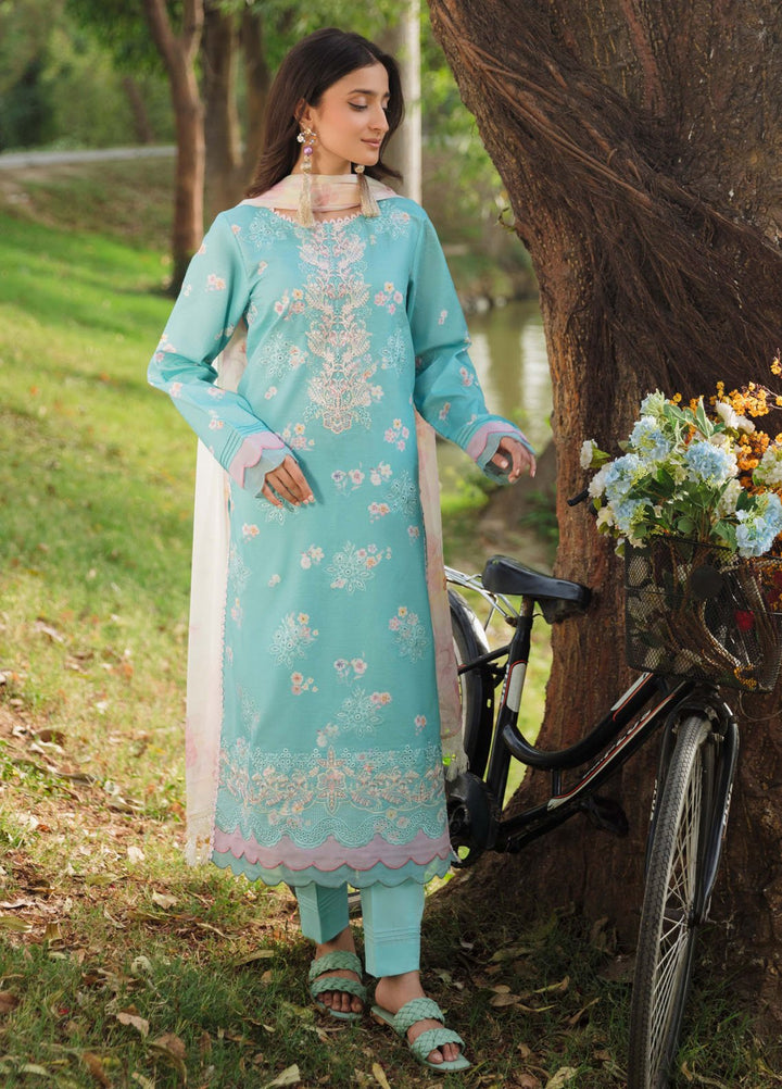 Summer Breez By Humdum Printed Lawn Suits Unstitched 3 Piece HD25SB D-06 - Summer Collection