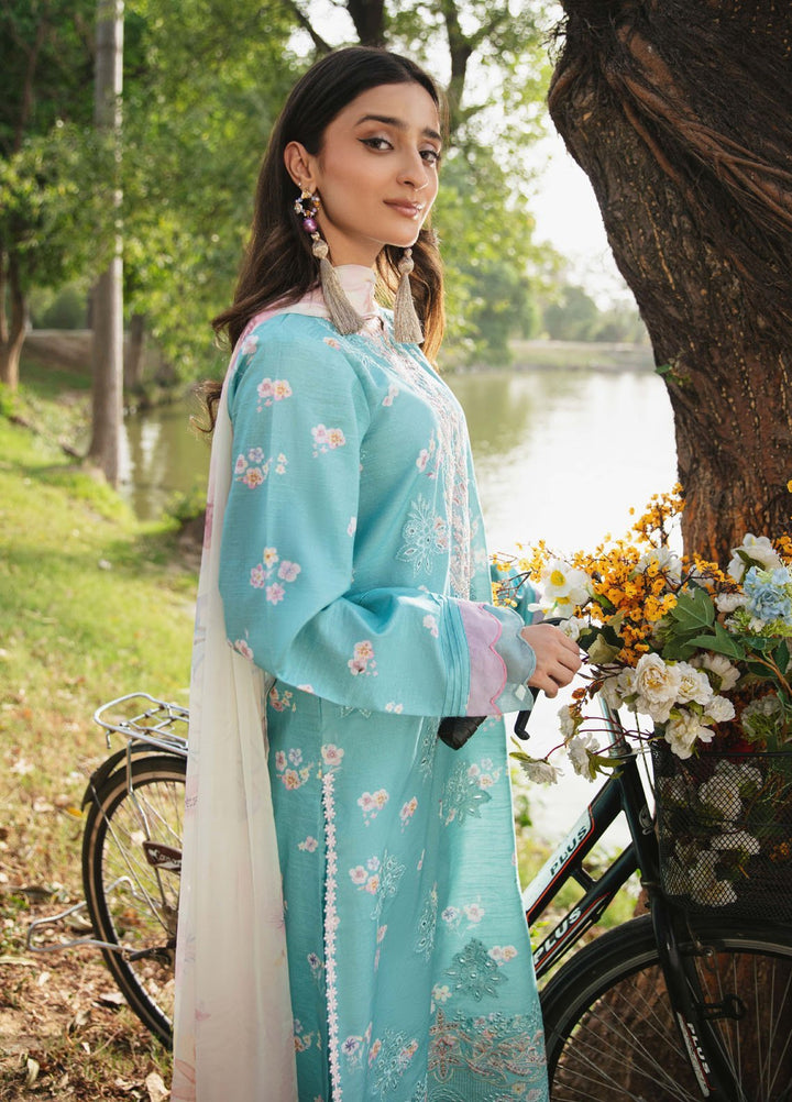 Summer Breez By Humdum Printed Lawn Suits Unstitched 3 Piece HD25SB D-06 - Summer Collection