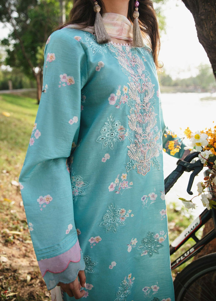 Summer Breez By Humdum Printed Lawn Suits Unstitched 3 Piece HD25SB D-06 - Summer Collection