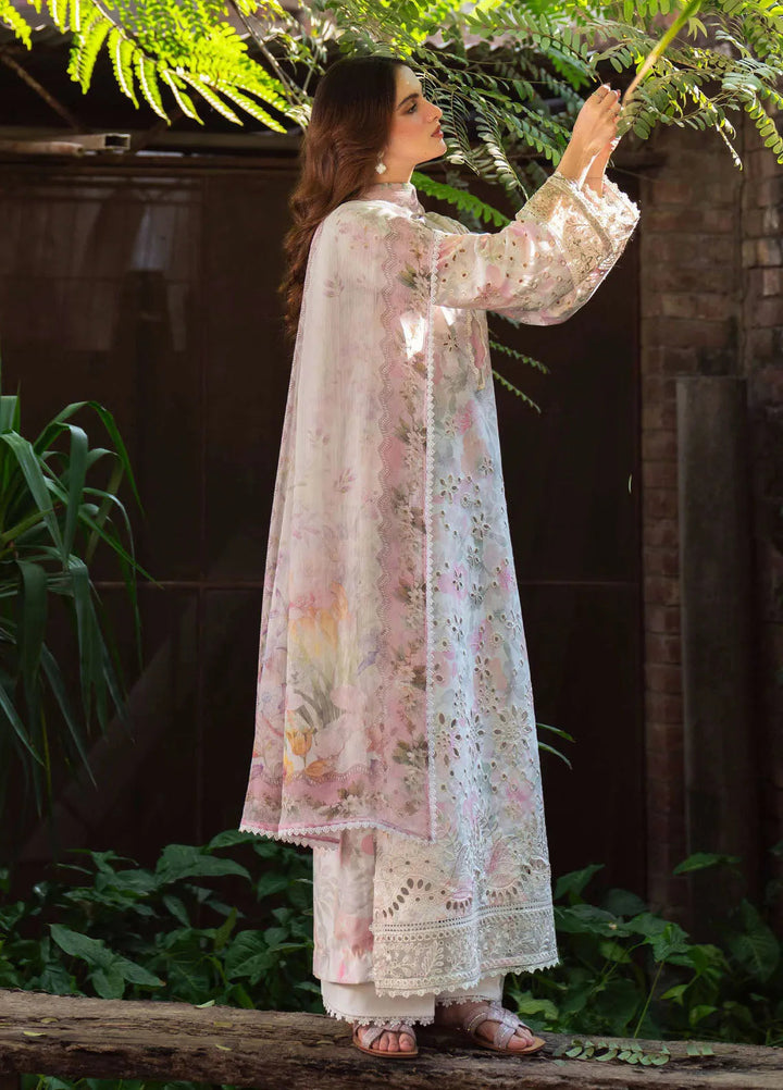 Summer Lines by Neeshay Embroidered Lawn Suit Unstitched 3 Piece NSH25SP Whimsy - Summer Collection