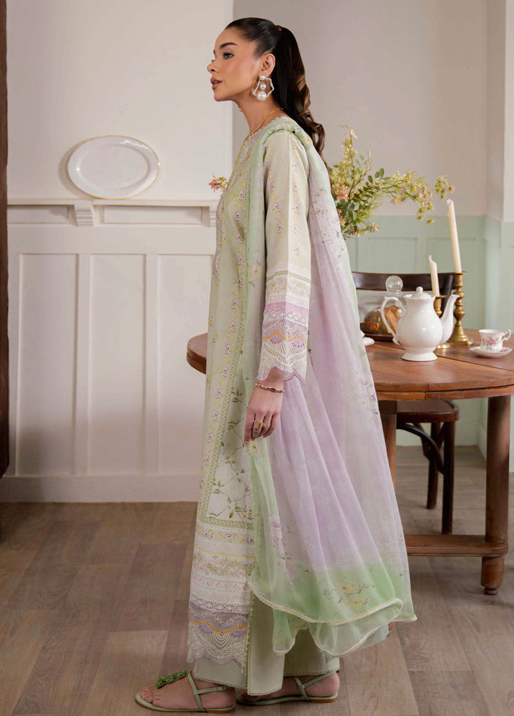 Summer Lines by Neeshay Embroidered Lawn Suits Unstitched 3 Piece NSH25SL Spring Fern - Summer Collection