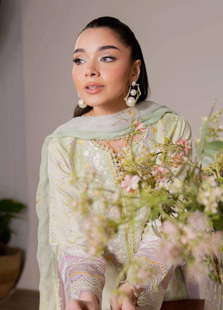 Summer Lines by Neeshay Embroidered Lawn Suits Unstitched 3 Piece NSH25SL Spring Fern - Summer Collection
