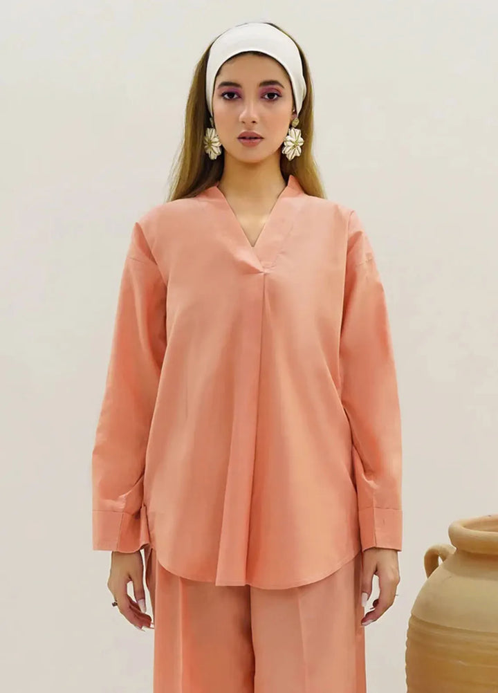 Summer Sorbet By Minutiae Pret Casual Lawn 2 Piece Suit Peachy Keen Co-Ord