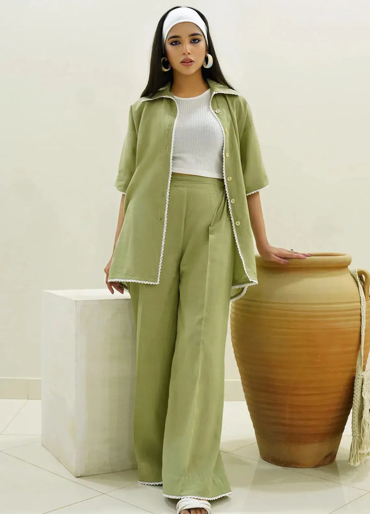 Summer Sorbet By Minutiae Pret Casual Lawn 2 Piece Suit Pistachio Co-Ord
