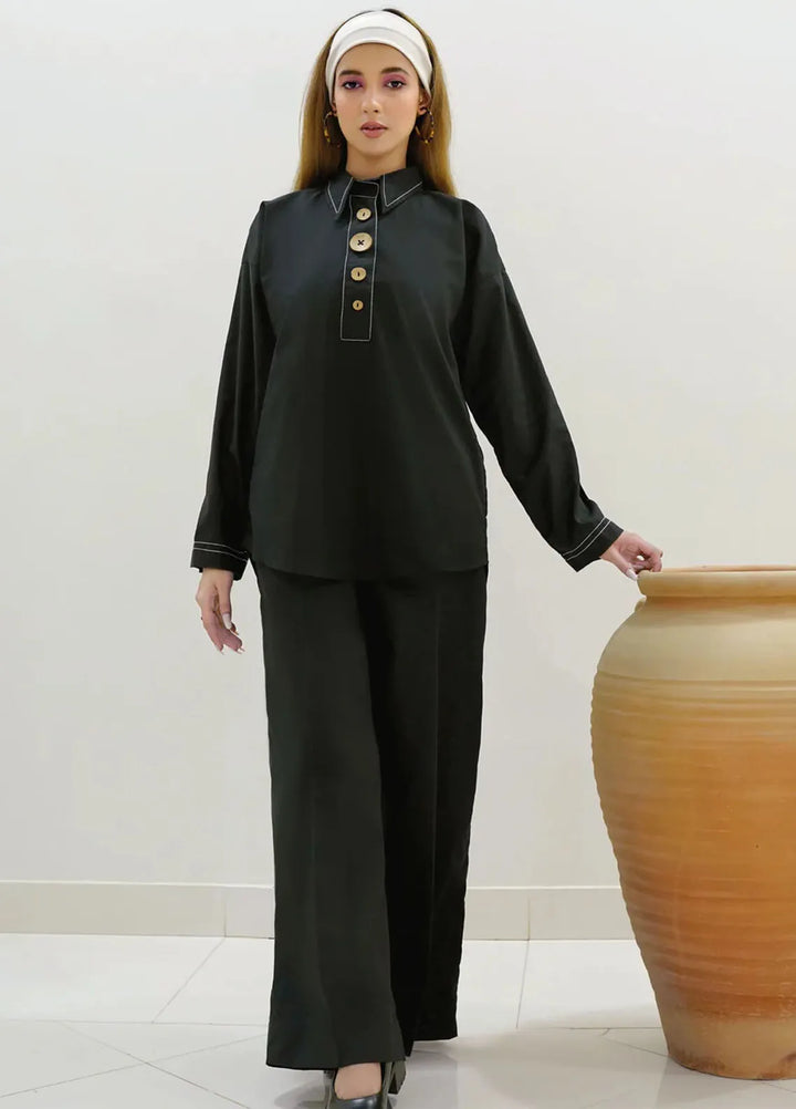 Summer Sorbet By Minutiae Pret Casual Lawn 2 Piece Suit Raven Co-Ord