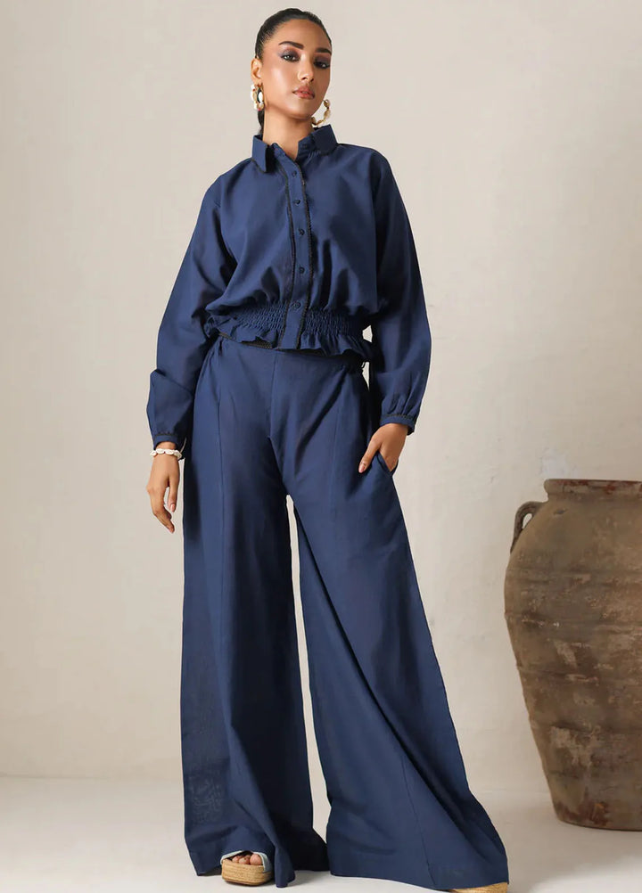 Summer Sorbet By Minutiae Pret Casual Lawn 2 Piece Suit Sapphire Co-Ord