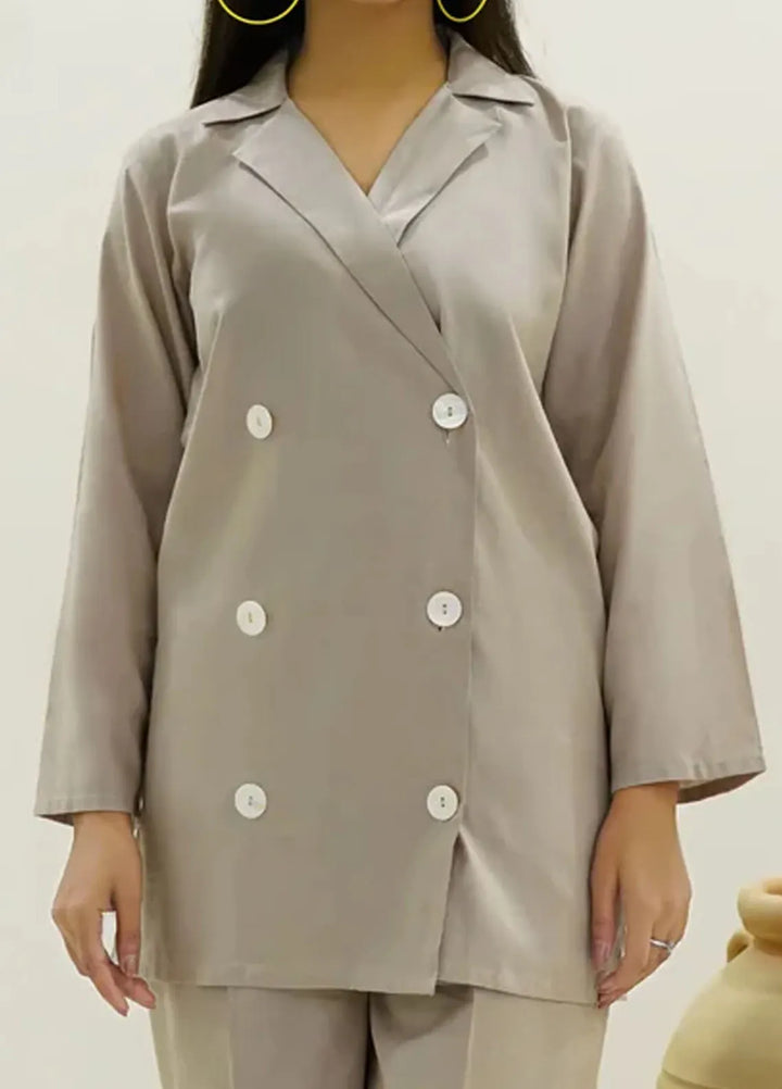 Summer Sorbet By Minutiae Pret Casual Lawn 2 Piece Suit Slate Co-Ord